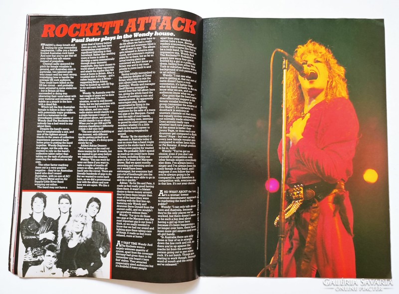 Kerrang magazin 83/11/17 Quiet Riot Michael Schenker Rock Goddess Aldo Nova Kiss Enid Wendy Rockets