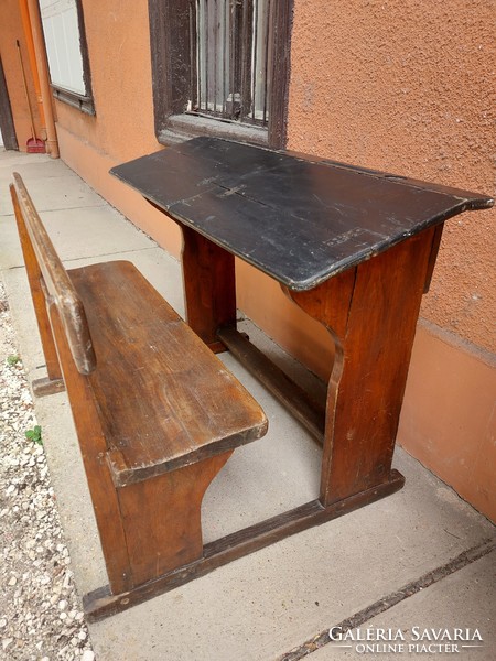 Old vintage school desk