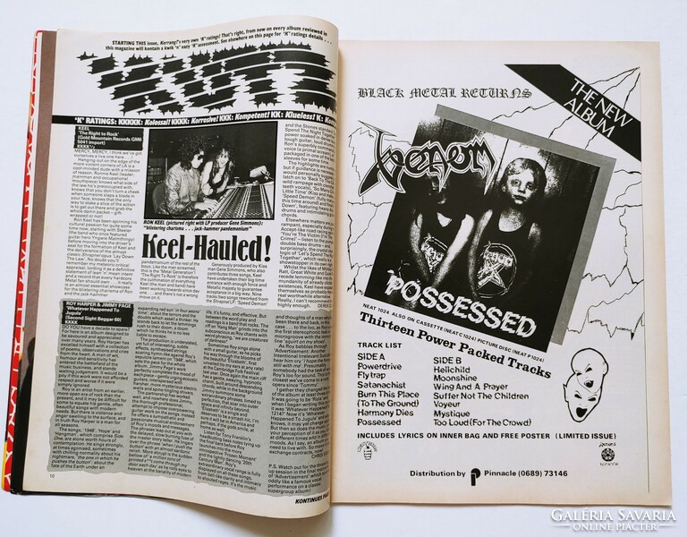 Kerrang magazin 85/3/21 Def Leppard Giuffria Uriah Heep Magnum Tzuke Mötley Crüe Lee Aaron Tobruk Ta