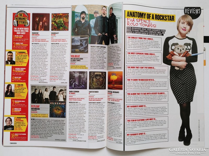 Kerrang magazin 13/4/13 Paramore Bring Horizon Ghost Stone Sour Metallica Clyro MC Romance Zombie