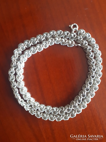 5.5 mm wide silver necklace