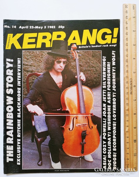 Kerrang magazine 82/4/22 rainbow asia schenker joan jett wish ashbone foreigner loverboy journey rigg
