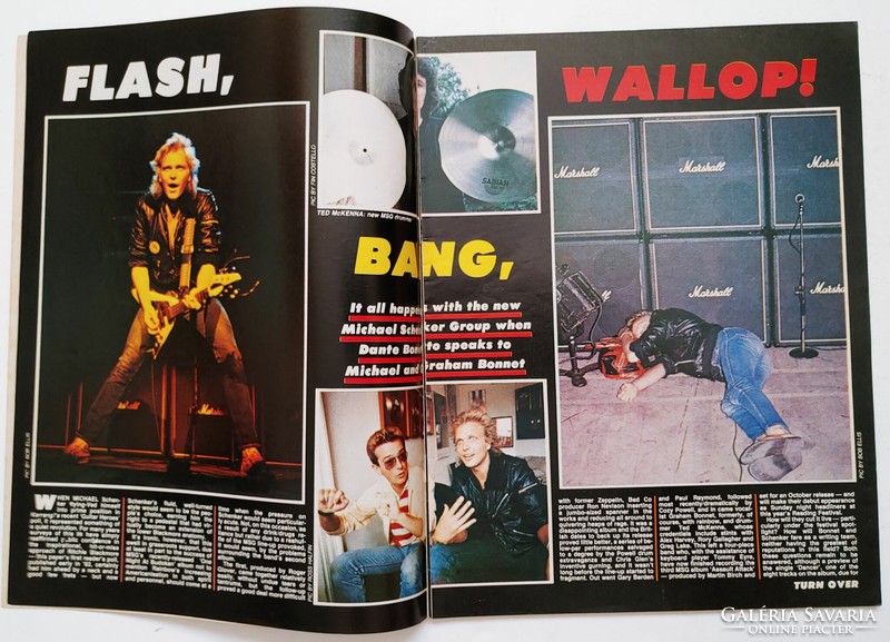 Kerrang magazine 82/8/26 michael schenker blackfoot gary moore sos budgie tygers pan tang cheetah