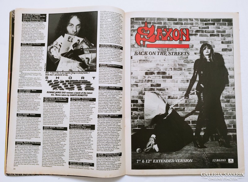 Kerrang magazine 85/7/25 malice pete way motorhead tygers waysted springsteen marillion trash saxon