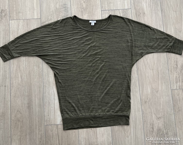 Amisu olive green highlighted casual top