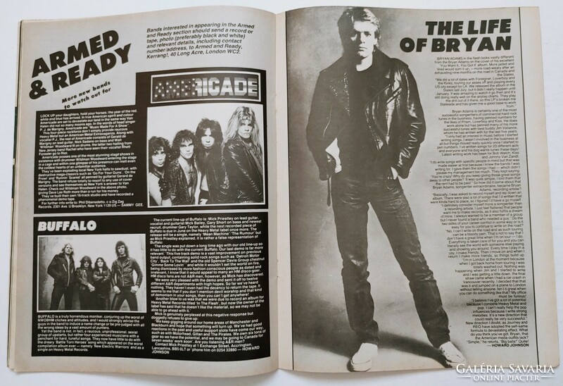 Kerrang magazin 82/7/15 Judas Priest Motorhead Saxon Rolling Stones Thin Lizzy Uriah Heep Who Bryan