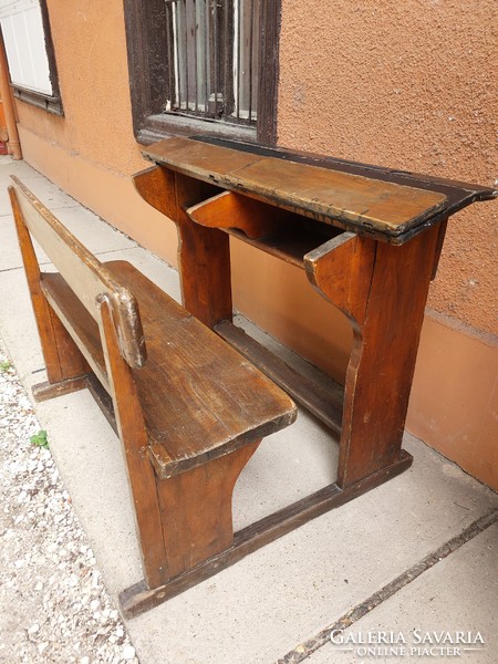 Old vintage school desk