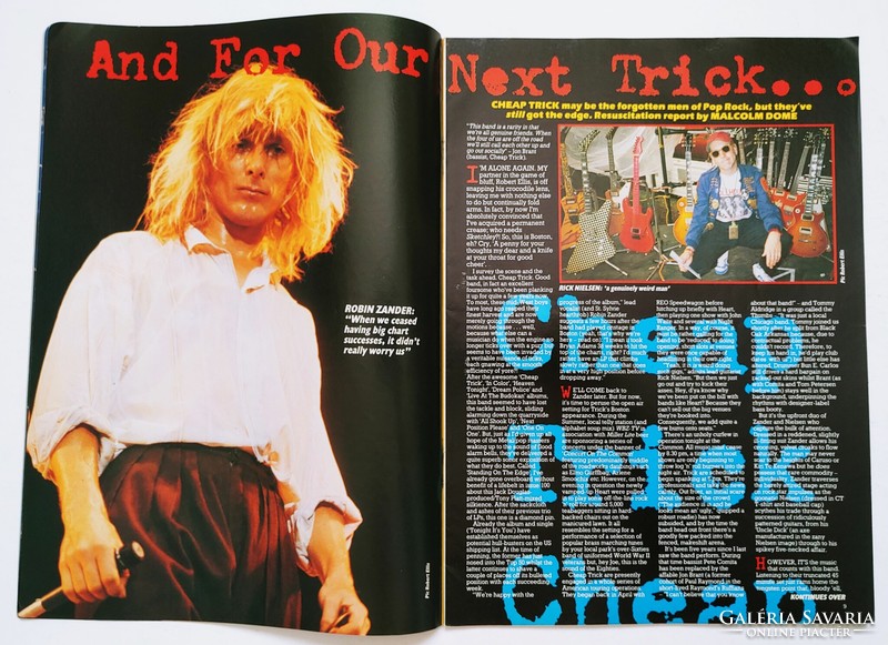 Kerrang magazin 85/10/17 Daltrey Cheap Trick Iron Maiden Cult Tzuke Vandenberg Chellemah Dio