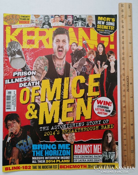 Kerrang magazin 14/2/1 Mice & Men Horizon Blink-182 Trivium Against Me Issues Within Temptation