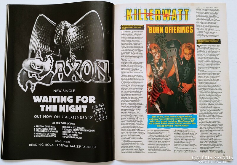 Kerrang magazine 86/8/21 aerosmith run dmc megadeth meat loaf cinderella schenker van halen quiet rio
