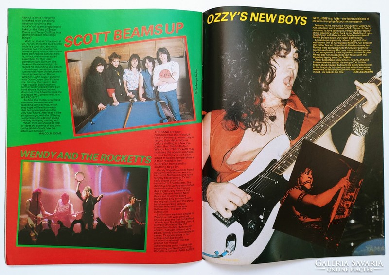 Kerrang magazin 83/2/10 Black Sabbath UFO Sammy Hagar Mercyful Fate Santers Iron Maiden Saga Riot