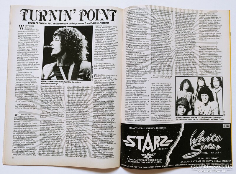 Kerrang magazin 85/1/10 Judas Priest RATT Cockney Rejects Scandal Iron Maiden Firm UFO REO Doro