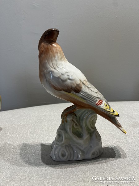 Herend howling bird on a branch figure-excellent condition