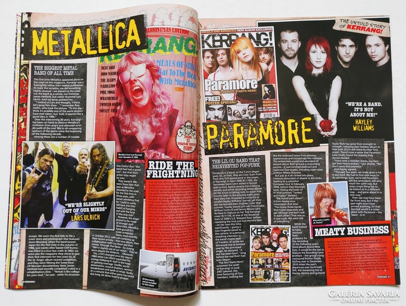 Kerrang magazin 14/1/25 Chemical Romance Guns Roses Metallica Slipknot Maiden Paramore Nirvana ACDC