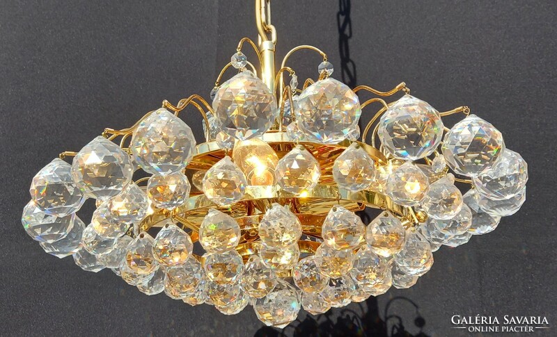 Orion crystal chandelier set with swarovski ball pendants