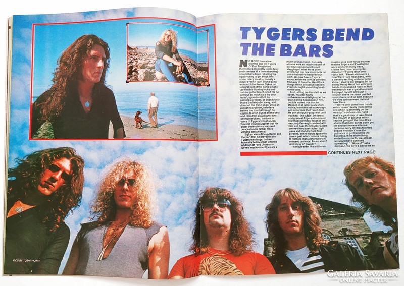 Kerrang magazin 82/8/26 Michael Schenker Blackfoot Gary Moore SOS Budgie Tygers Pan Tang Cheetah