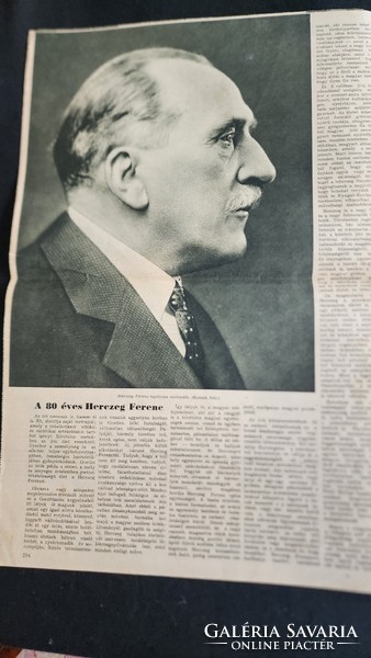 1943 HERCZEG FERENC életpályáról jelzett kiadvány Horthy - korszak népszerű írója színműíró újságíró