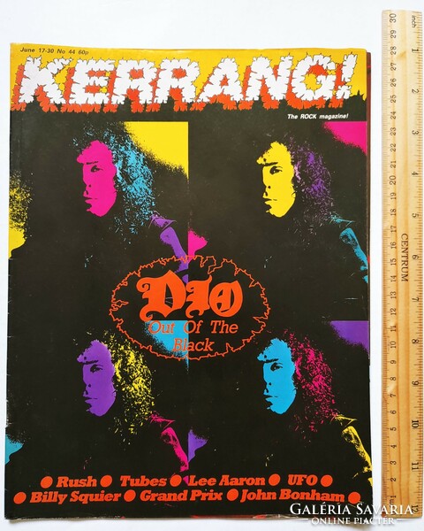 Kerrang magazin 83/6/17 Dio Rush Tubes Lee Aron UFO Squier Grand Prix Bonham J Thunders Lita Ford