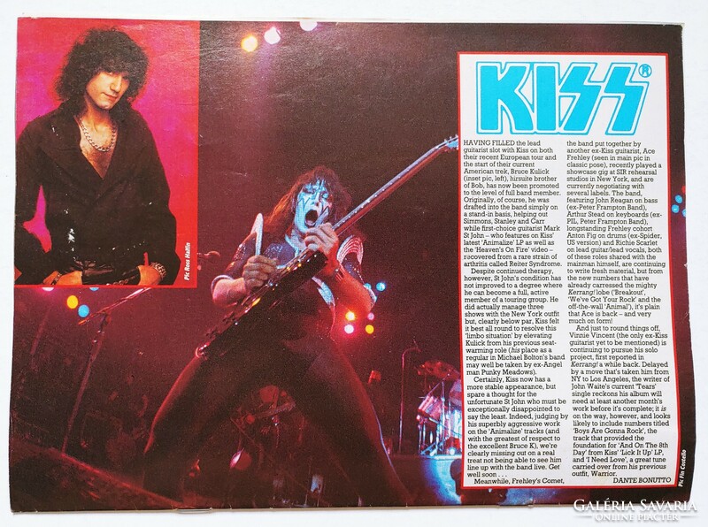 Kerrang magazin 84/12/27 Jimmy Page The Firm Krokus Joan Jett Francis Rossi Moody Blues Kiss