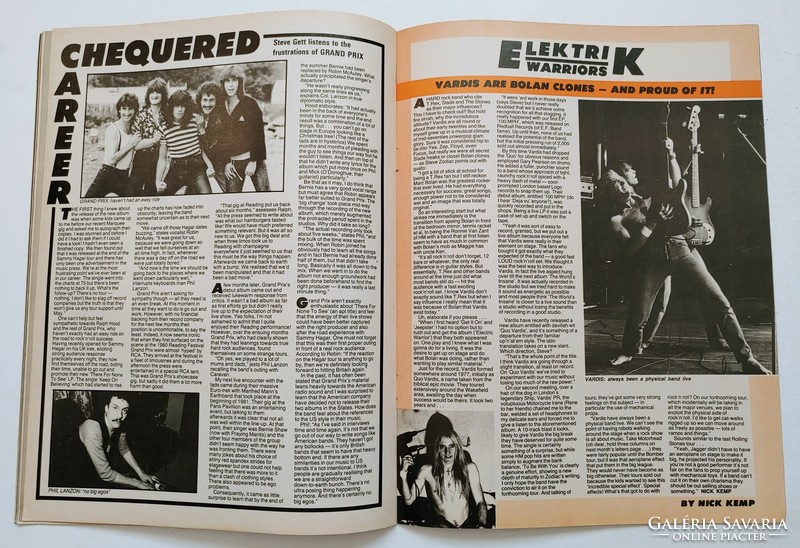 Kerrang magazine 82/3/25 scorpions iron maiden uriah foreigner styx motorhead rose tattoo mötley anvi