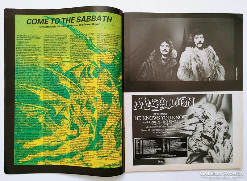 Kerrang magazine 83/2/10 black sabbath ufo sammy hagar merciful fate santers iron maiden saga riot