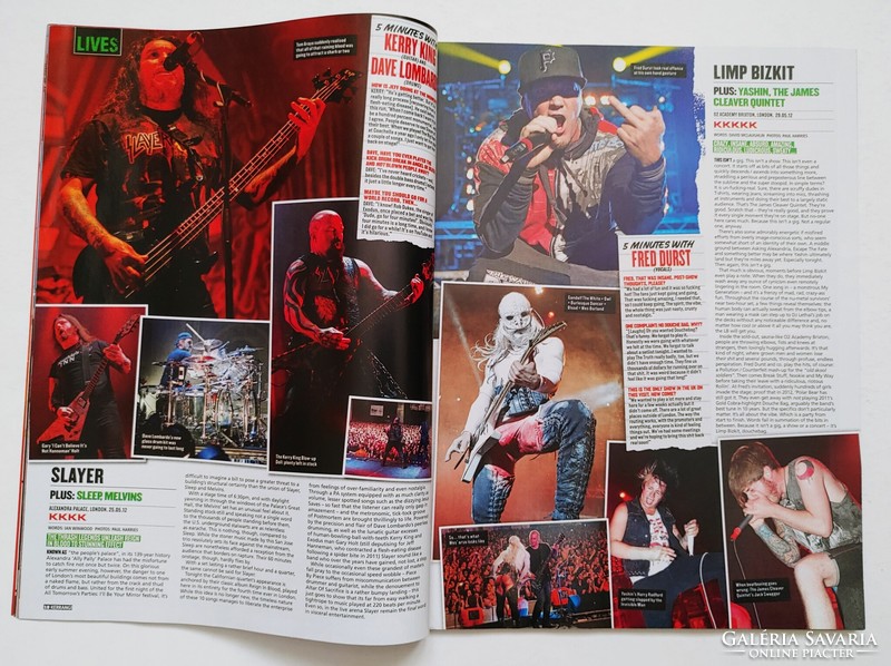 Kerrang magazine 12/6/9 metallica paramore ray toro guns roses ozzy falling reverse slayer judas