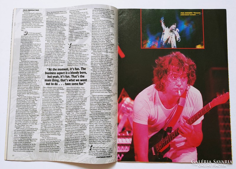 Kerrang magazine 84/12/27 jimmy page the firm crocus joan jett francis rossi moody blues kiss