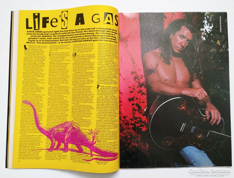 Kerrang magazin 89/8/26 Bon Jovi Steve Stevens Poison Romeo's Daughter Steve Jones Evil Dead Def Lep