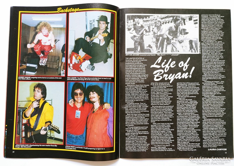 Kerrang magazin 83/6/3 Anvil Ramones Journey Hagar Accept Yarbirds Iron Maiden Bryan Adams Raven
