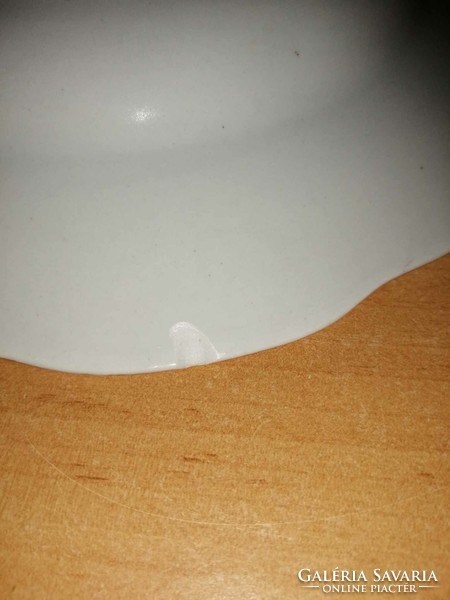 Zsolnay porcelán tollazott virágmintás mélytányér párban (2p)