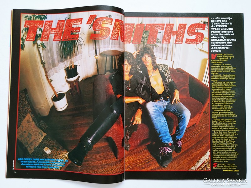 Kerrang magazin 85/10/31 Aerosmith Sally Cato UFO Marino Band Exodus Joe Lynn Turner Plasmatics Blac