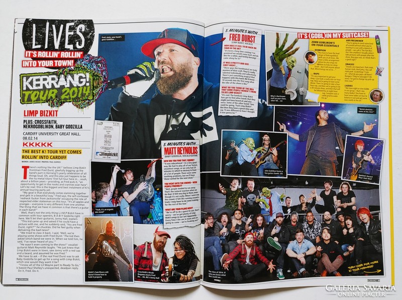 Kerrang magazin 14/2/22 Metallica Royal Blood Lamb Of God Young Guns Bizkit You Me Six Issues