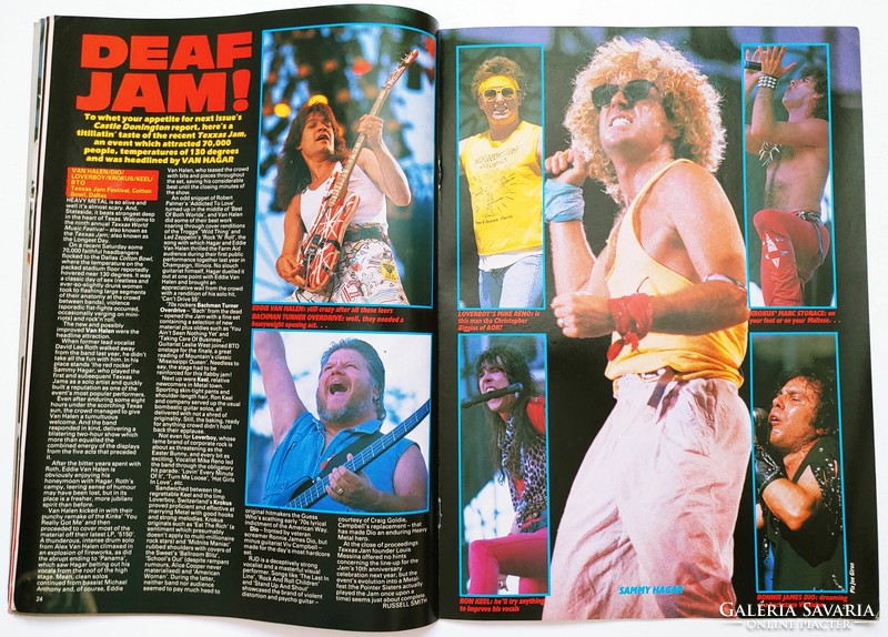 Kerrang magazin 86/8/21 Aerosmith Run DMC Megadeth Meat Loaf Cinderella Schenker Van Halen Quiet Rio