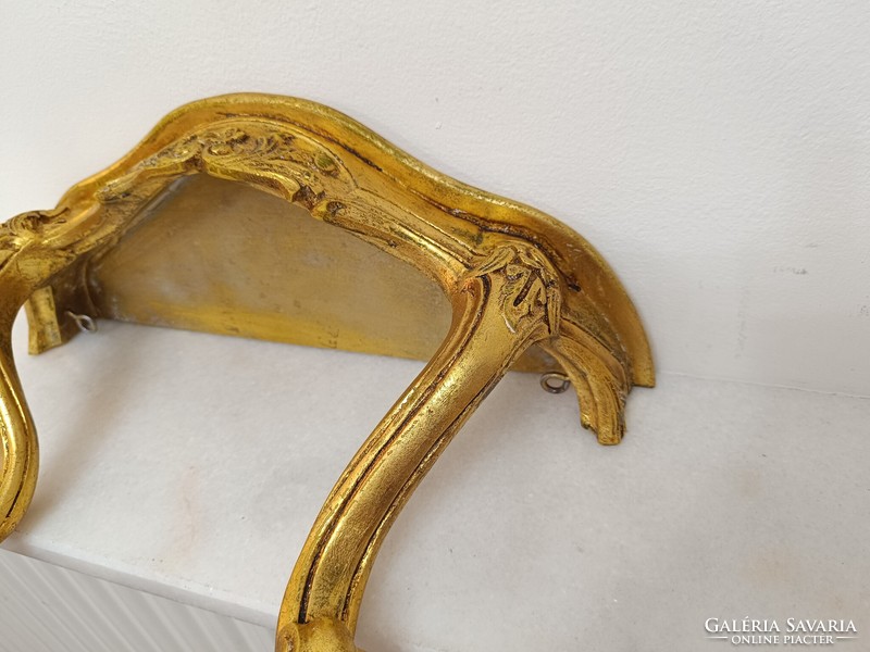 Antique console small table baroque shape casting shelf gold color 220 7662