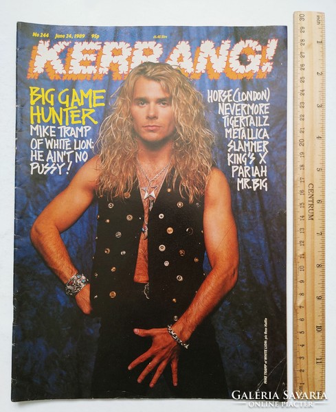 Kerrang magazin 89/6/24 White Lion Kings X Slammer Nevermore Mr Big Pariah Horse London Guns N Roses