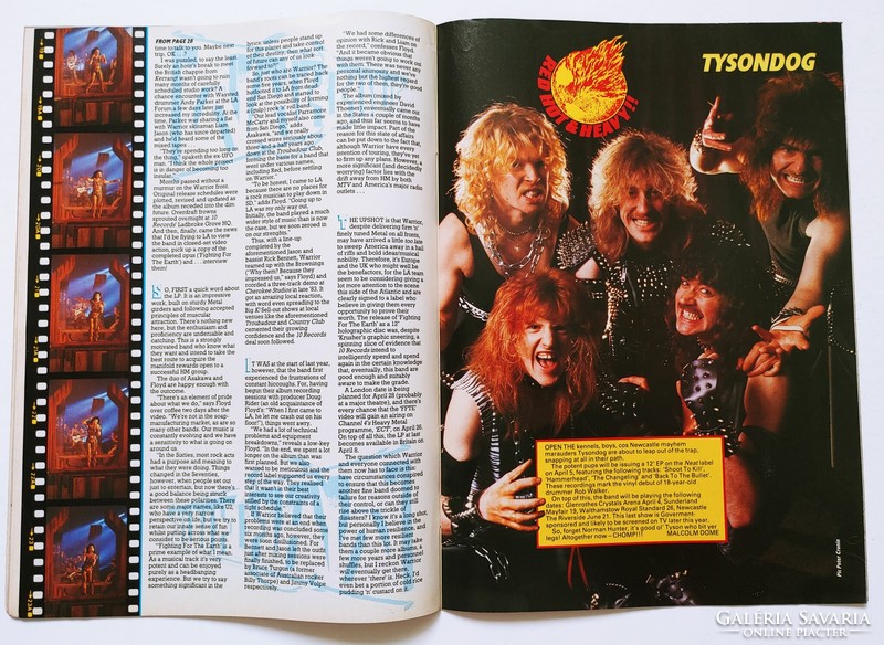 Kerrang magazin 85/4/4 Raven Warrior Slayer Kiss Anthrax Metal Church Keel Accept Grave Digger Tyson