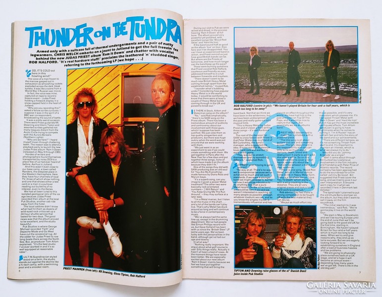 Kerrang magazin 88/4/23 Britny Fox Judas Priest Toto Stryper Def Leppard Vinnie Vincent