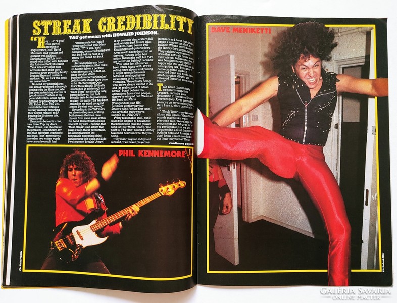 Kerrang magazin 83/12/29 HSAS Ron Wood Judas Priest Slade Jethro Tull Y&T Clive Burr Alice Cooper