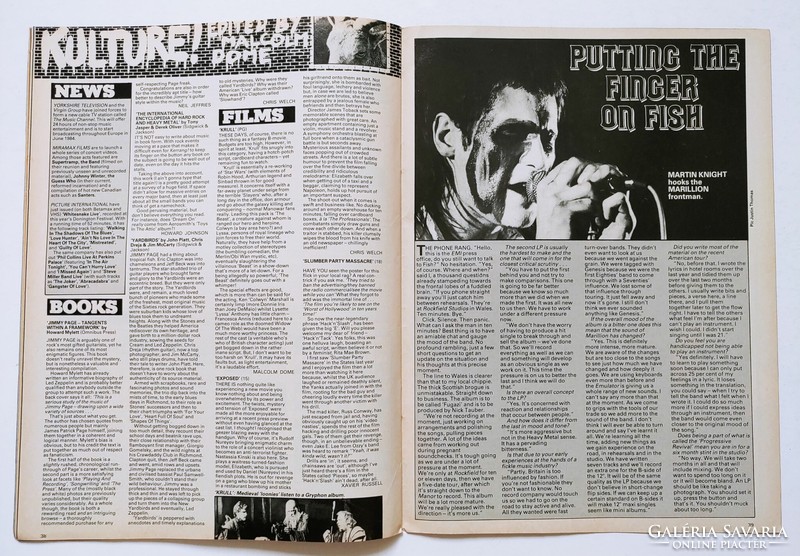 Kerrang magazine 83/12/1 def leppard crocus paul rodgers yes pallas dio judas priest ozzy marillion