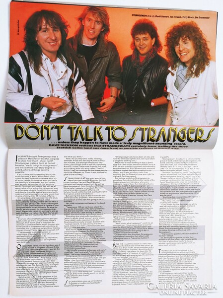 Kerrang magazin 86/5/1 Dio Iron Maiden ACDC Shy Accept Strangeways Chariot Dire Straits O'Malley UFO