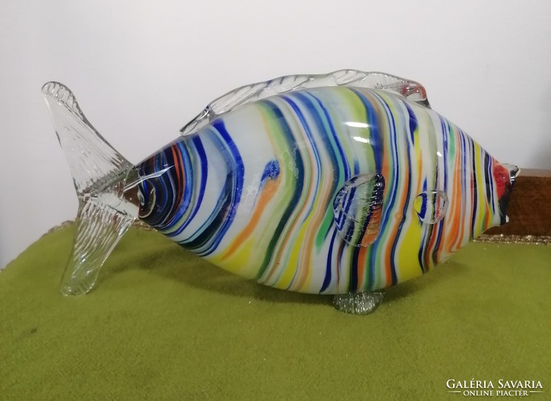 Murano style retro glass fish