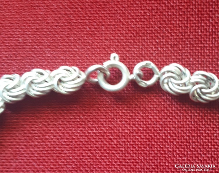 5.5 mm wide silver necklace