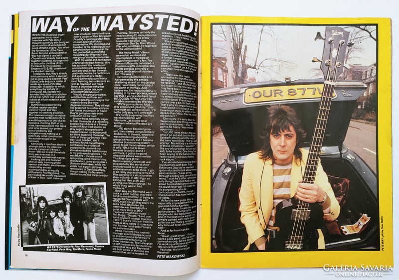 Kerrang magazin 83/3/10 Fastway Pete Way Marillion Sweet Manowar Kiss Nazareth Spider Headpins Rox