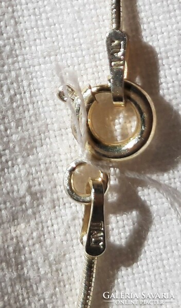 Silver 925 marked key pendant, leather strap!