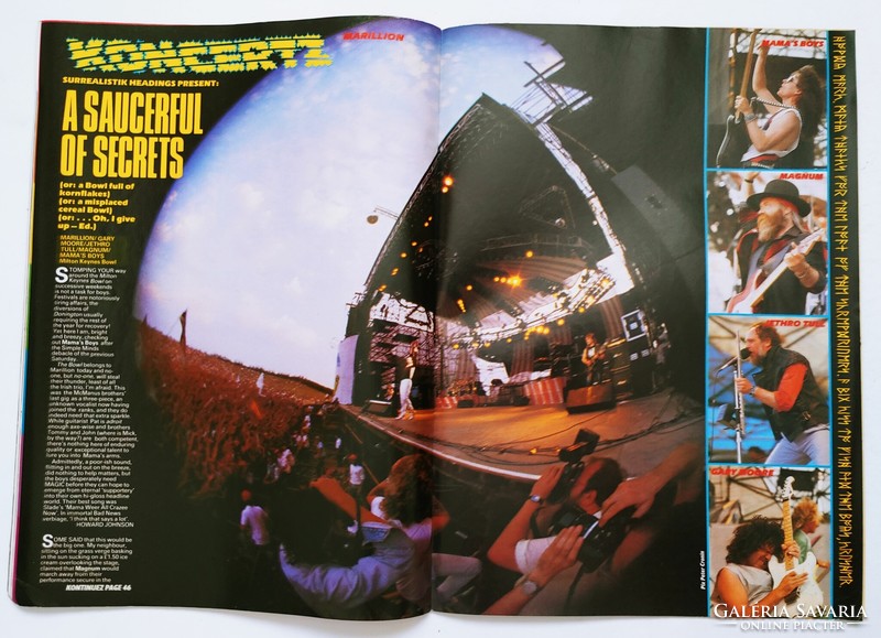 Kerrang magazine 86/7/24 dave lee roth elp brix rogue male love rockets gtr marillion zodiac mindwarp