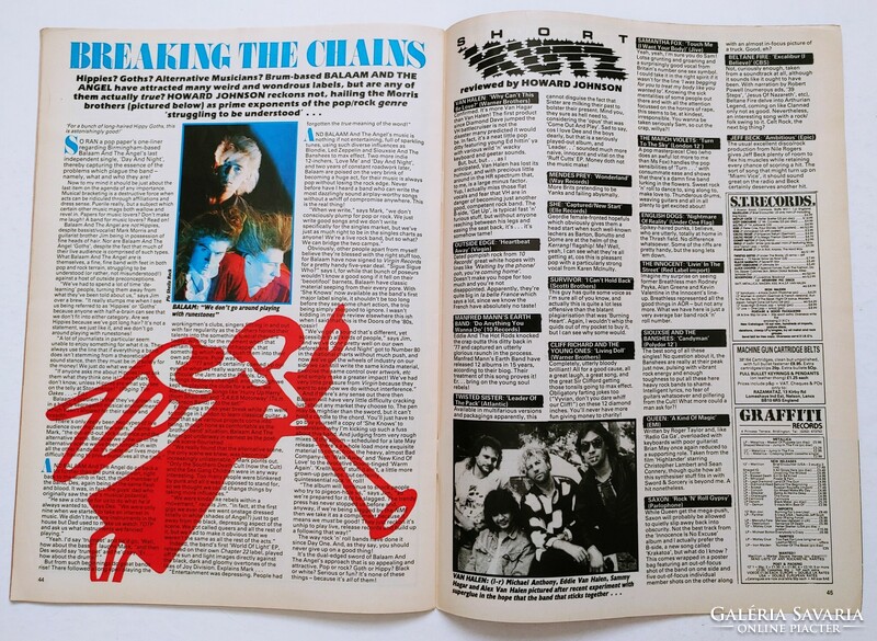 Kerrang magazin 86/4/3 Accept Jeff Beck Castle Blak Wendy Williams Baby Tuckoo Balaam Marillion Meta