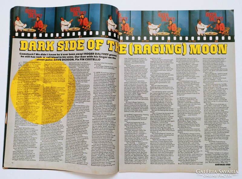Kerrang magazine 85/10/17 daltrey cheap trick iron maiden cult tzuke vandenberg chellemah dio