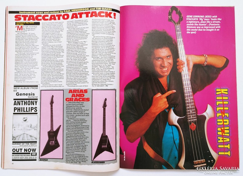 Kerrang magazin 85/10/31 Aerosmith Sally Cato UFO Marino Band Exodus Joe Lynn Turner Plasmatics Blac