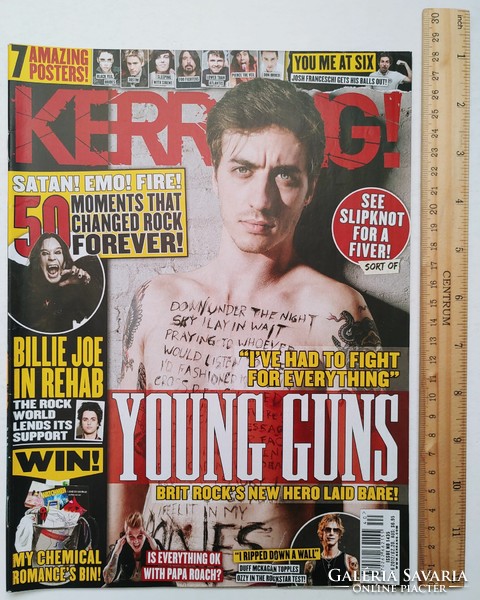 Kerrang magazine 12/10/6 young guns pierce veil brides 30 seconds clyro green day sirens grohl mcr br
