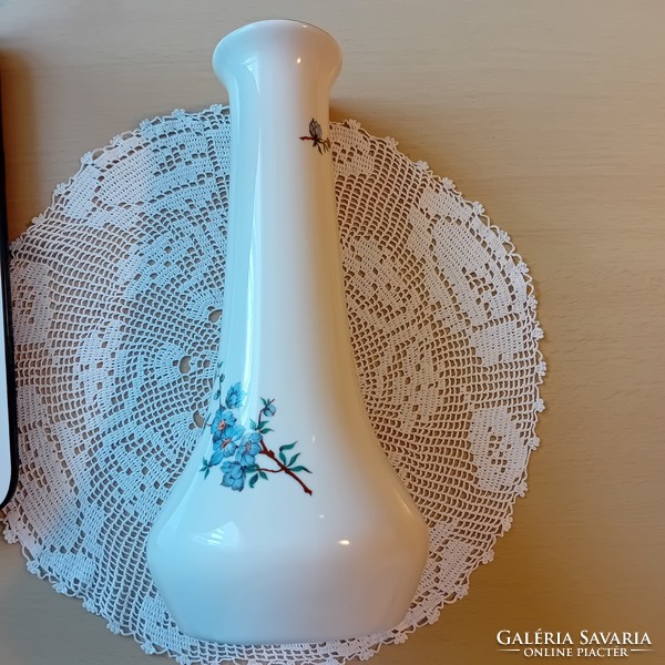 Aquincum, floral, tall porcelain vase, flawless